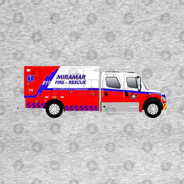 Miramar Fire Rescue Ambulance, Florida by BassFishin